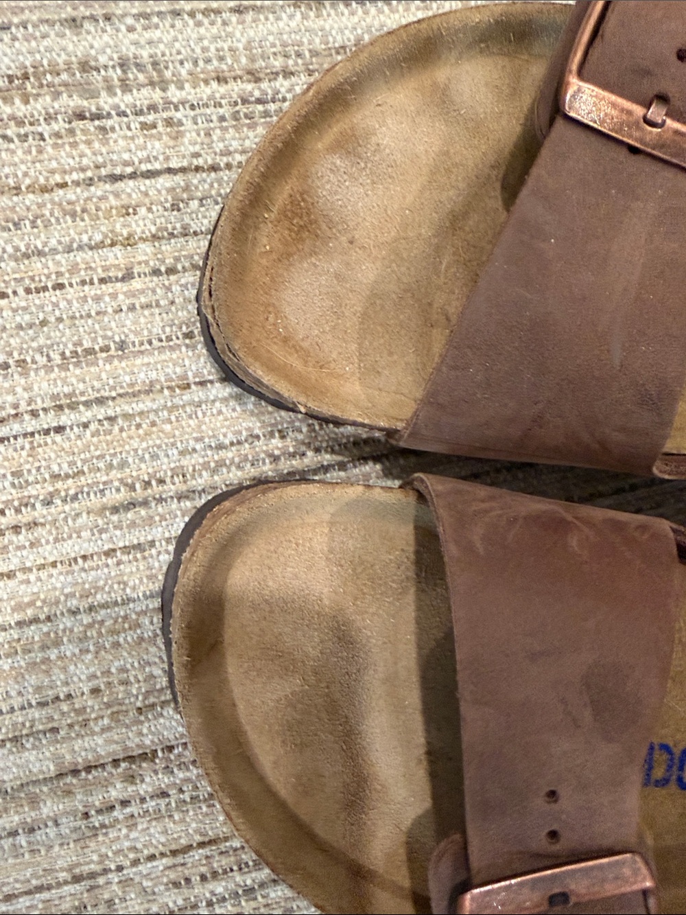 Women’s Birkenstock Brown Double-Buckle Slide Sandals Size 39 - Picture 11 of 11